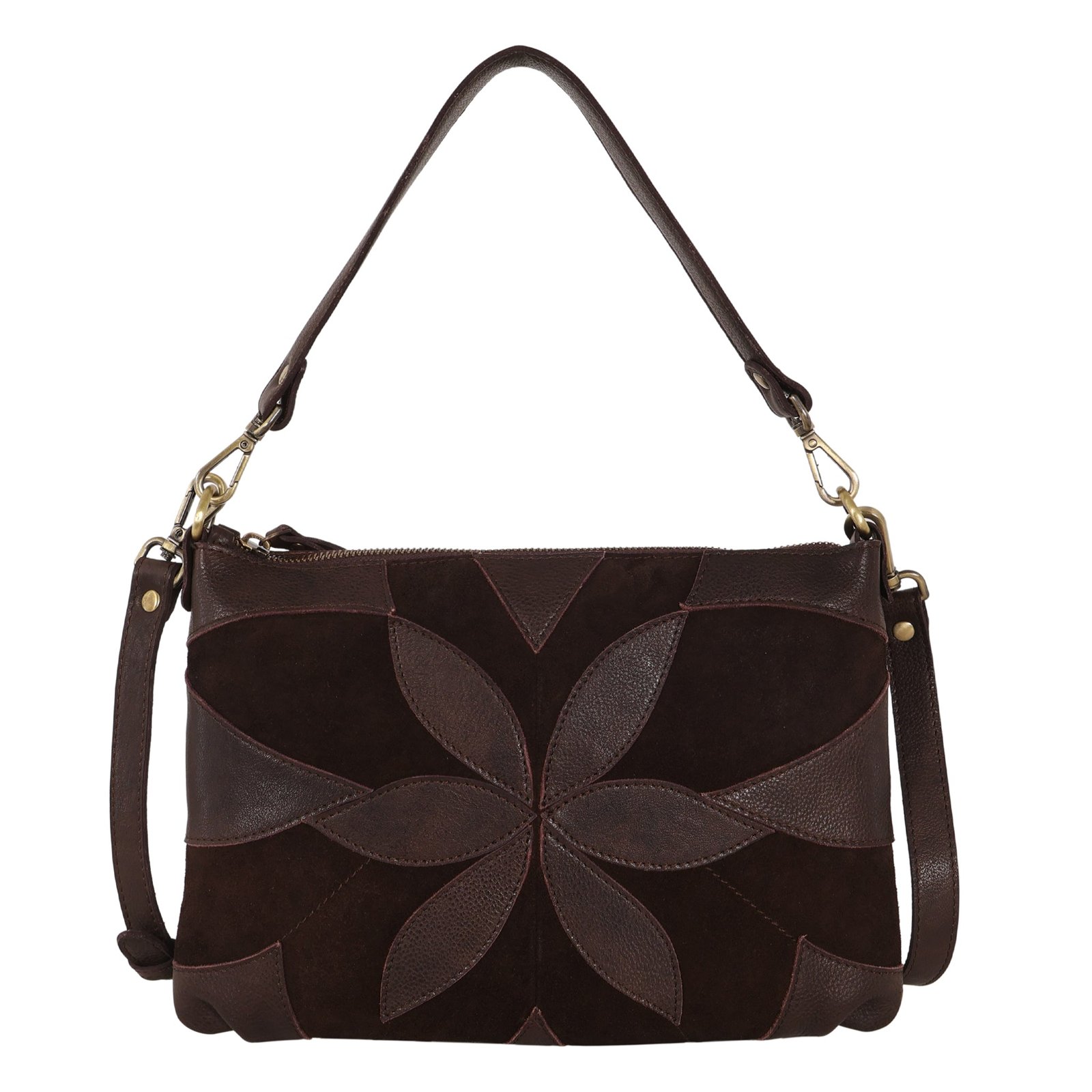 Stevie Suede Leather Crossbody Bag