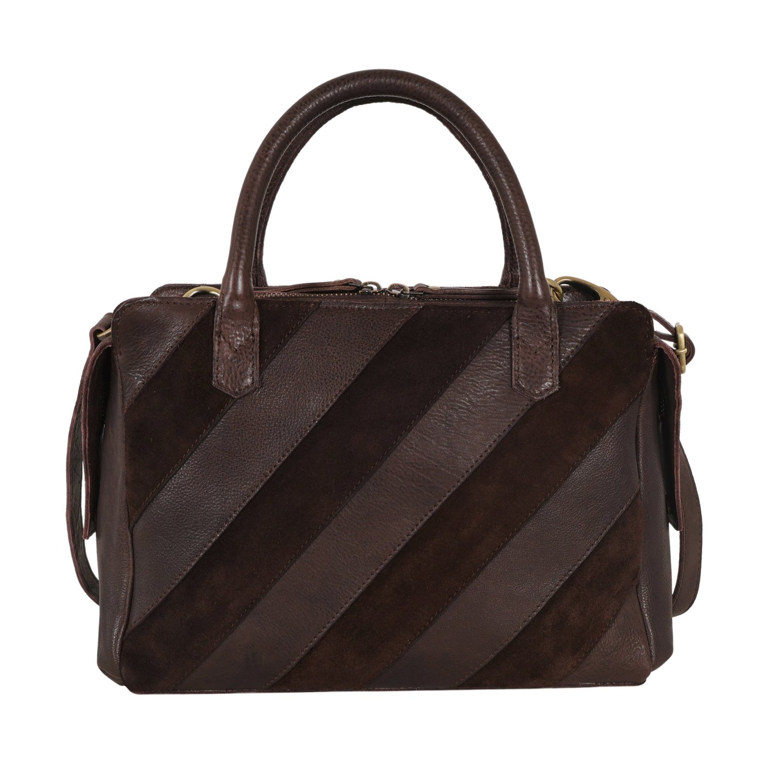 James Suede Leather Crossbody Bag