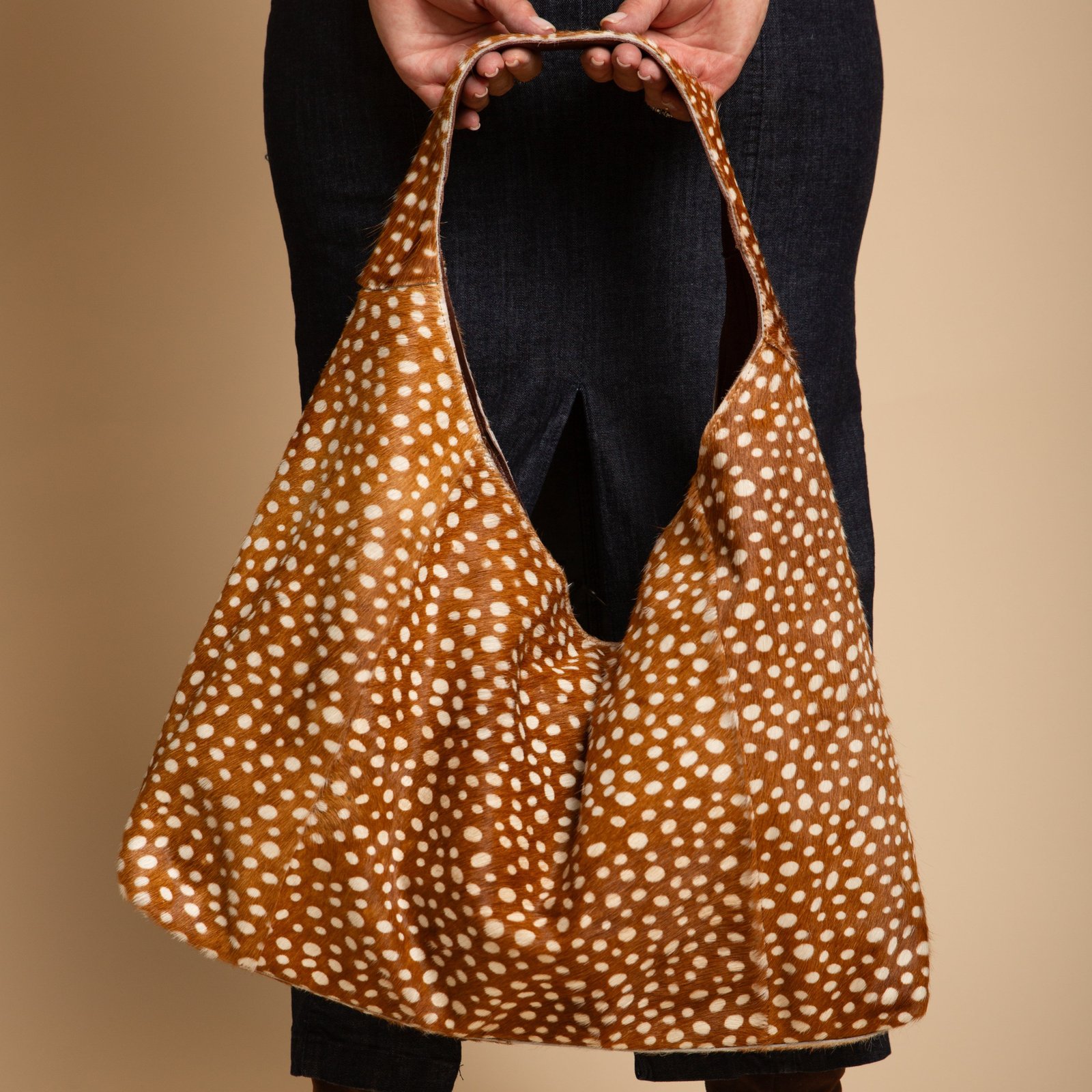 Lindsey Hair On Leather Tote Bag